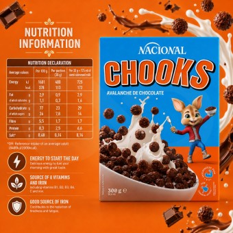 NACIONAL� Cereais Chooks 300gr