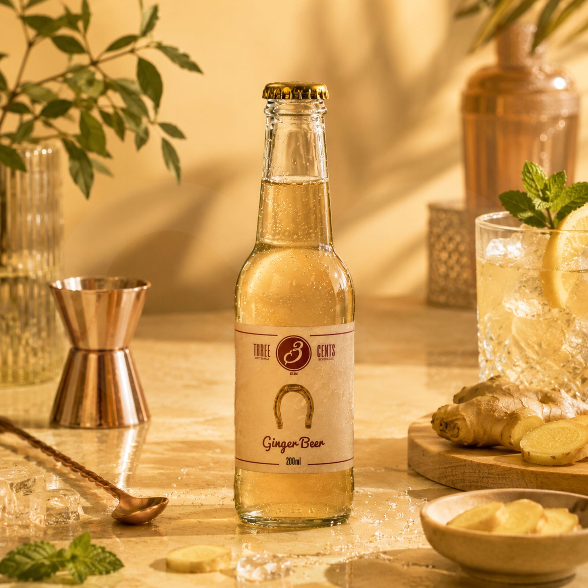 THREE CENTSŪ Ginger Beer 200ml