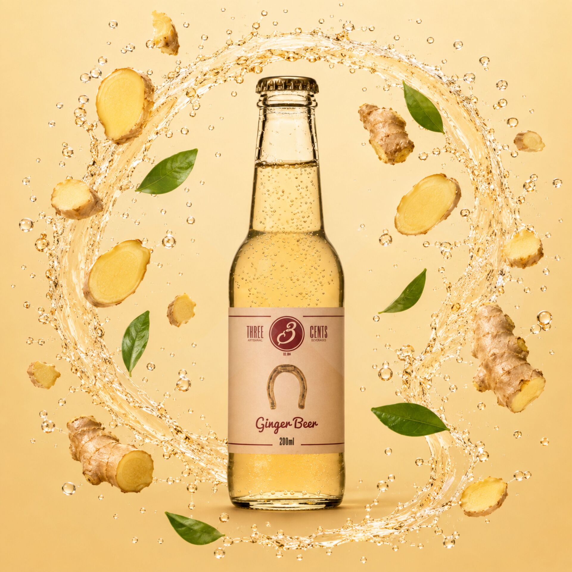 THREE CENTSŪ Ginger Beer 200ml