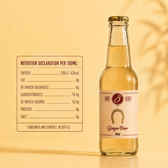 THREE CENTSŪ Ginger Beer 200ml