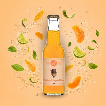 THREE CENTS� Mandarin & Bergamot Soda 200ml