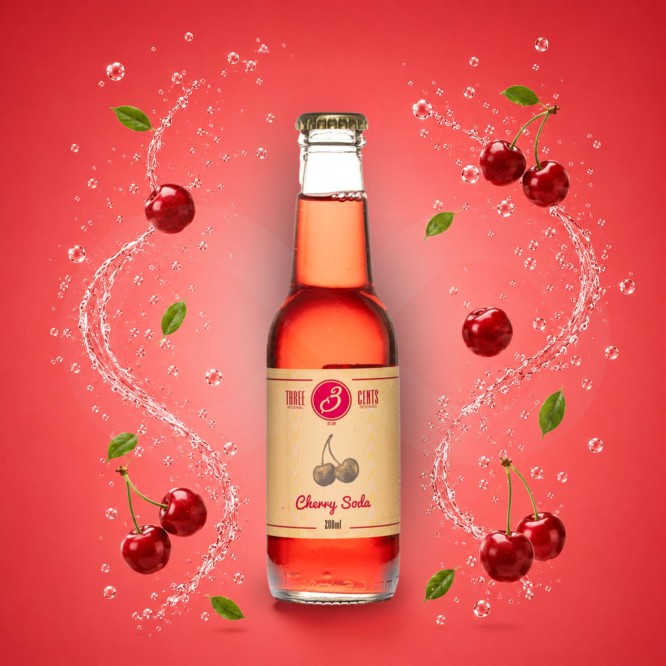 THREE CENTS� Cherry Soda 200ml