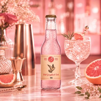 THREE CENTS® Pink Grapefruit Soda 200ml