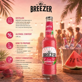 BREEZER® Crisp Watermelon 275ml