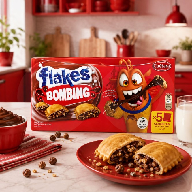 CUÉTARA FLAKES® Biscuits Bombing Choco 5x35gr