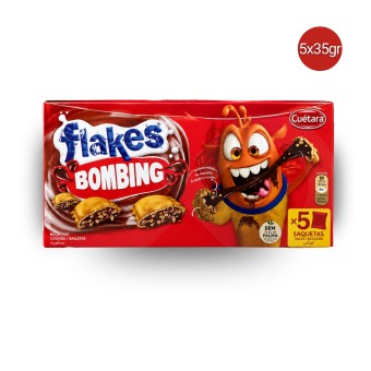 CU�TARA FLAKES� Bolachas Bombing Choco 5x35gr