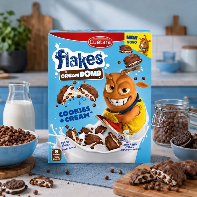 CUÉTARA FLAKES® Ciastka Cream Bomb 350gr