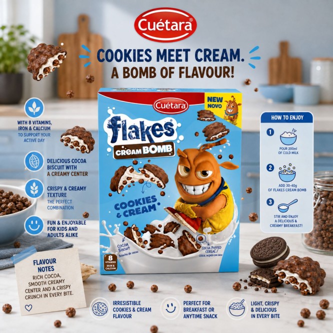 CUÉTARA FLAKES® Ciastka Cream Bomb 350gr