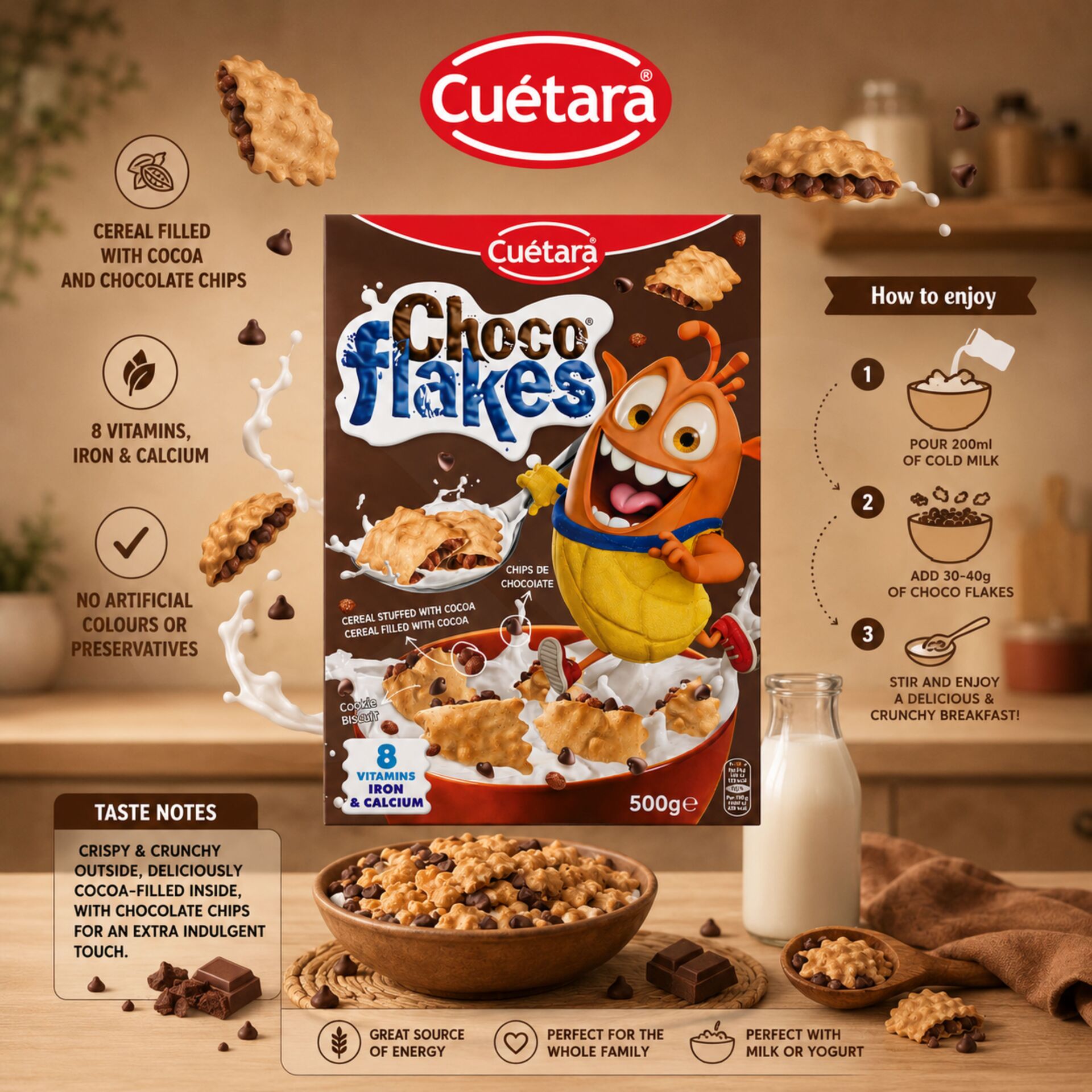 CHOCO FLAKES® Chocolat 500gr
