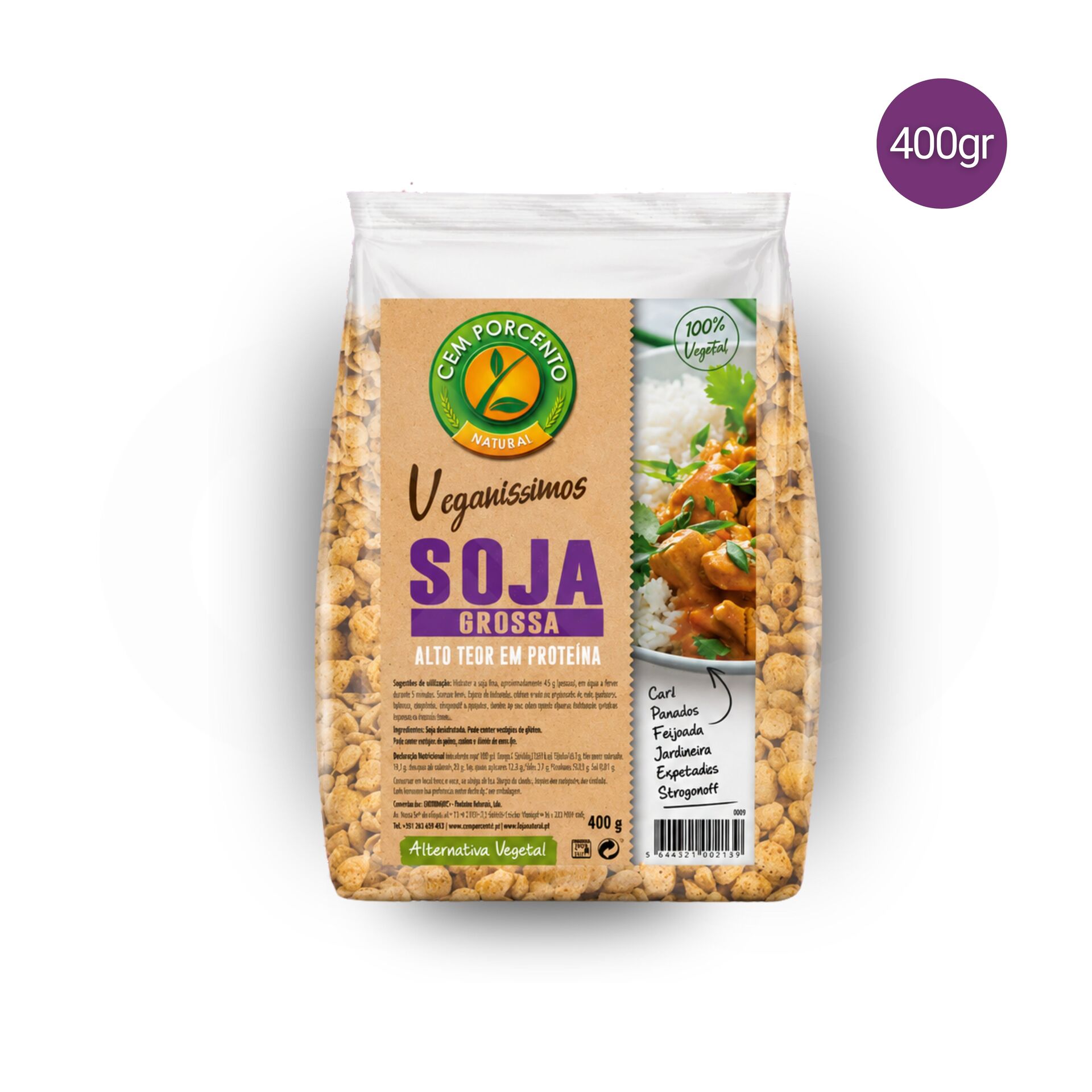 CEM POR CENTO® Veganissimos Gruby Granulat Sojowy 400gr