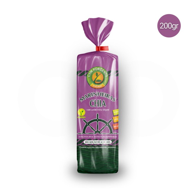 EM POR CENTO� Biscuits Marinheiras aux Graines de Chia 200gr