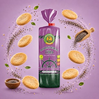 CEM POR CENTO� Cracker Marinheiras ai Semi di Chia 200gr