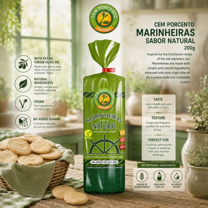 CEM POR CENTO® Marinheiras Smak Naturalny 200gr