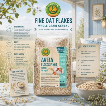 CEM POR CENTO� Copos Finos de Avena 1Kg