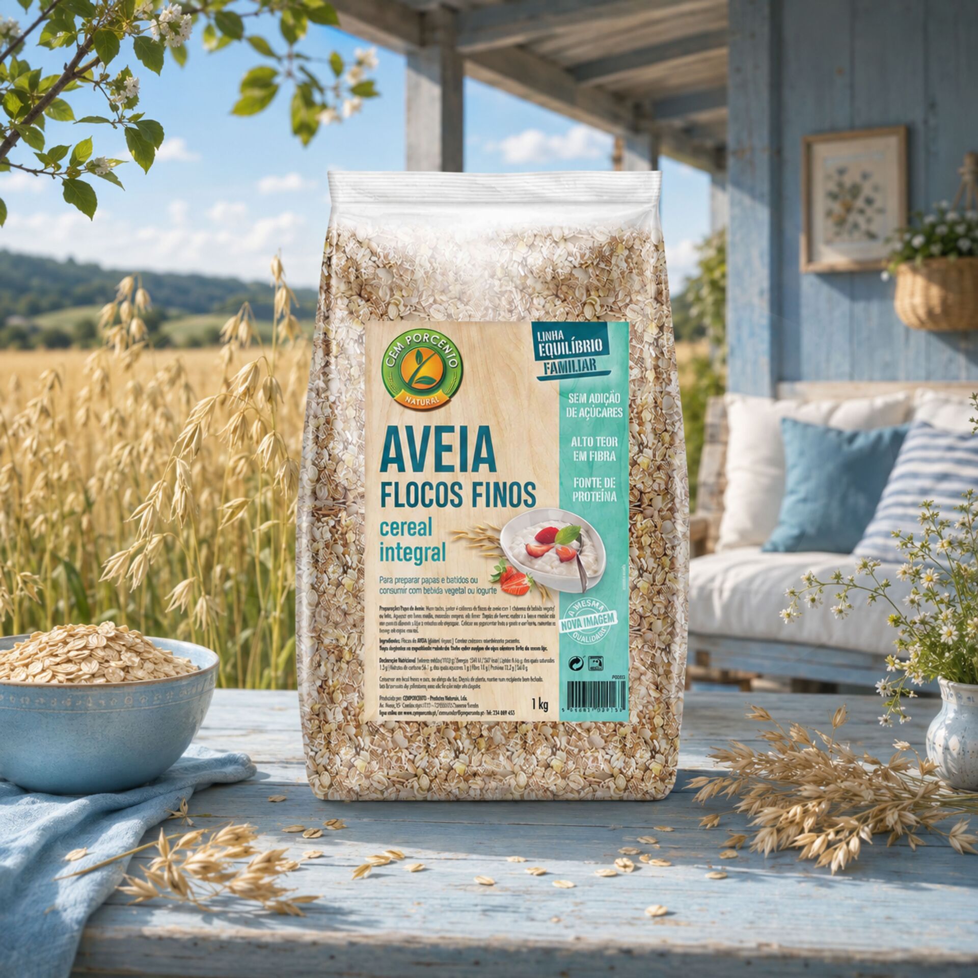 CEM POR CENTO® Copos Finos de Avena 1Kg