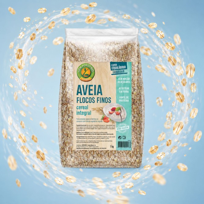 CEM POR CENTO� Copos Finos de Avena 1Kg