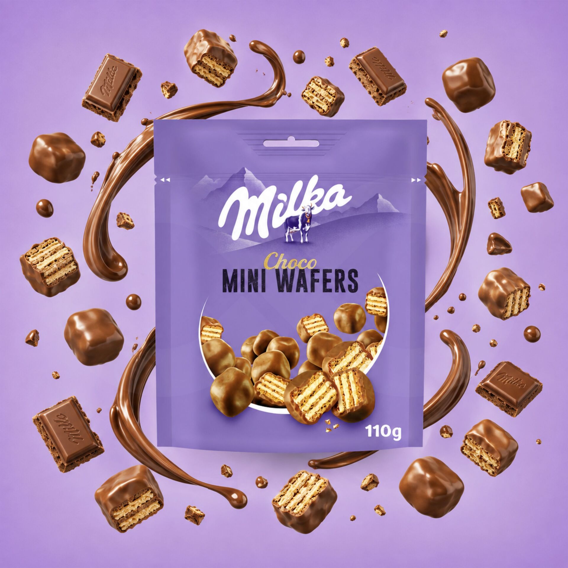 MILKA® Mini Choco Wafers 110gr