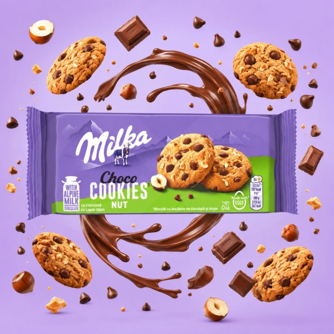MILKA® Choco Cookies Nut 135gr