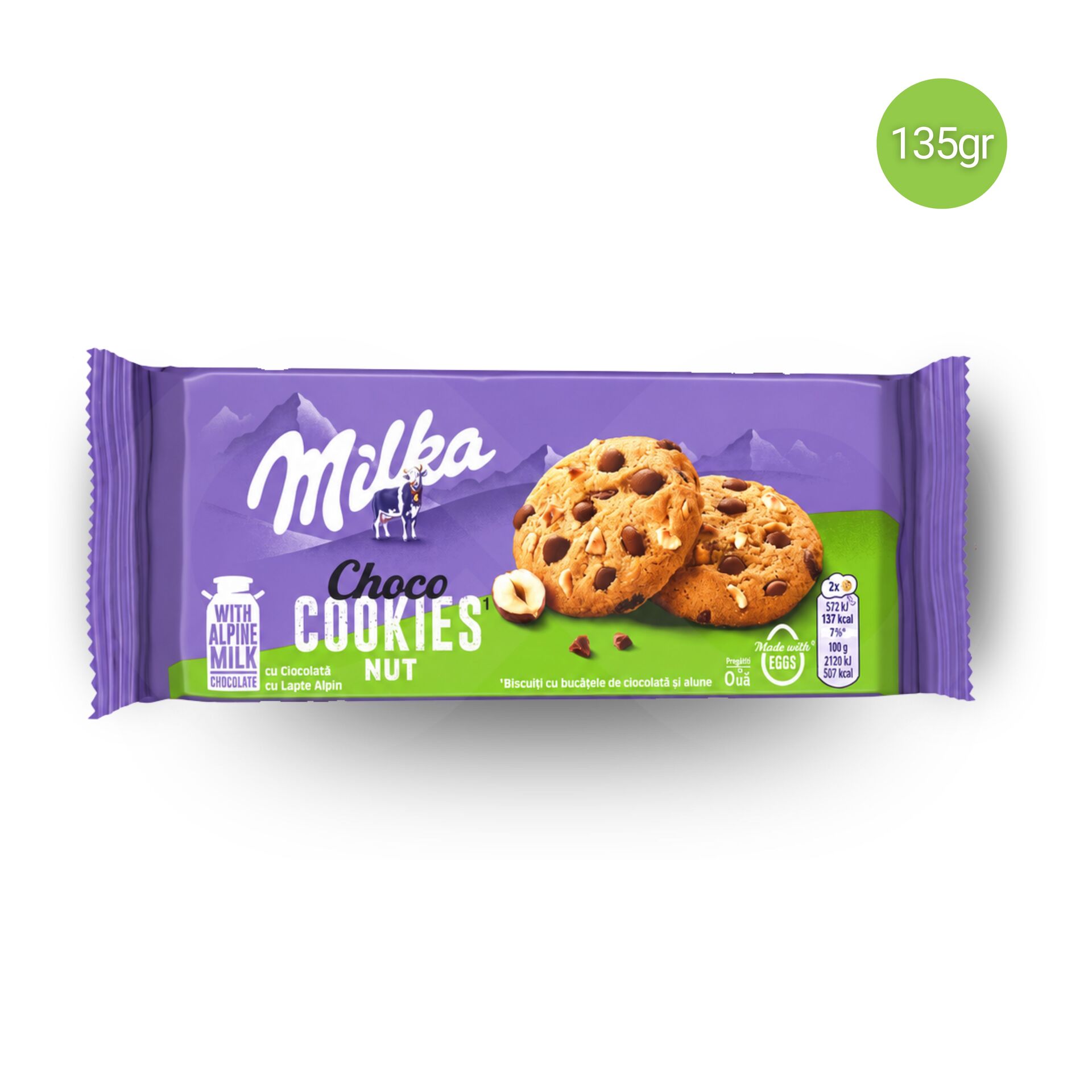 MILKA® Choco Cookies Nut 135gr