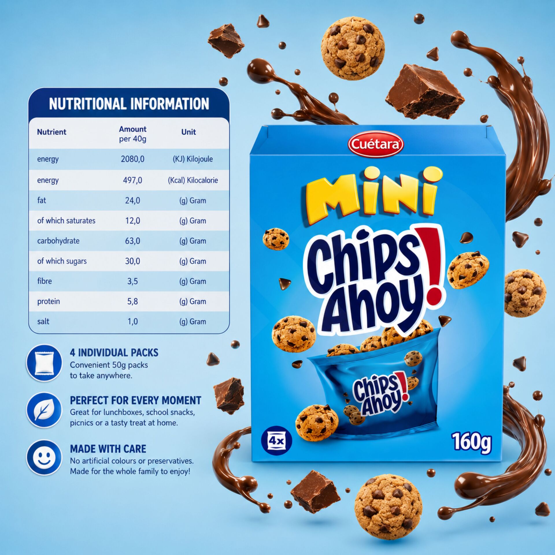 CHIPS AHOY!® Mini 4x40gr