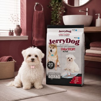 JERRY DOG® Trainingsmatten voor Huisdieren 60x60cm 20 stk.