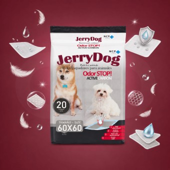 JERRY DOG� Trainingsmatten voor Huisdieren 60x60cm 20 stk.