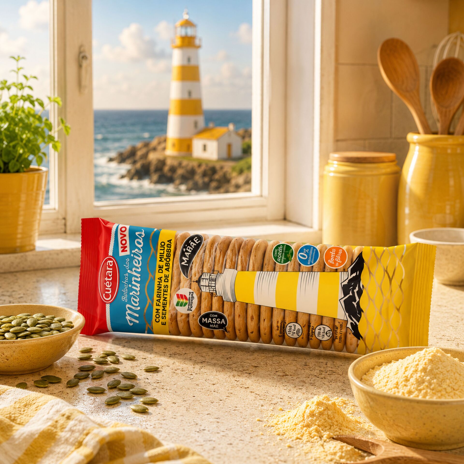 CUÉTARAź Marinheiras Maka Kukurydziana i Pestki Dyni 150gr
