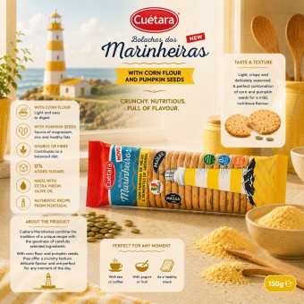 CUÉTARAź Marinheiras Maka Kukurydziana i Pestki Dyni 150gr