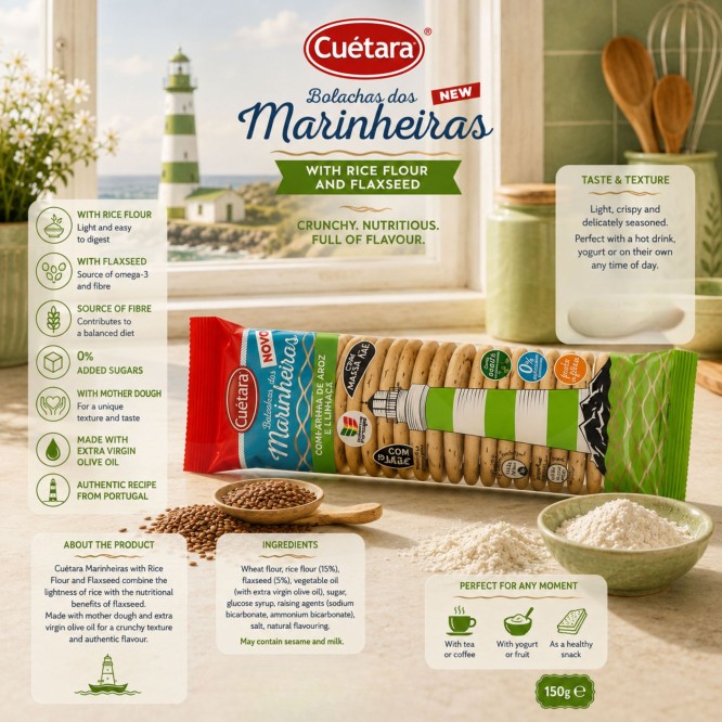 CU�TARA� Marinheiras Farina di Riso e Semi di Lino 150gr