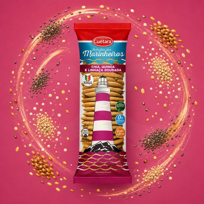 CUÉTARA® Marinheiras Chia, Quinoa and Golden Flaxseed 150gr