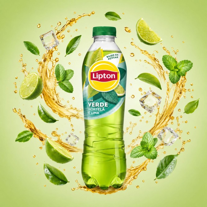LIPTON® Tè verde, menta e lime 1L