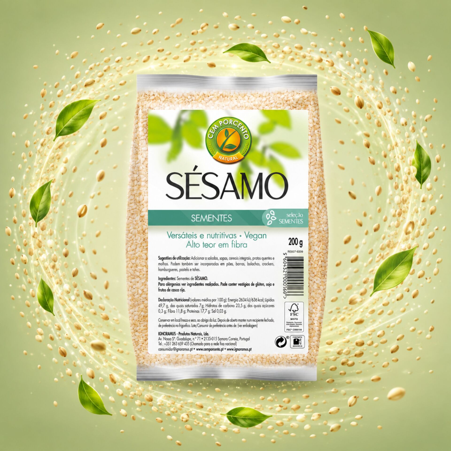 CEM POR CENTO® Nasiona Sezamu 200gr