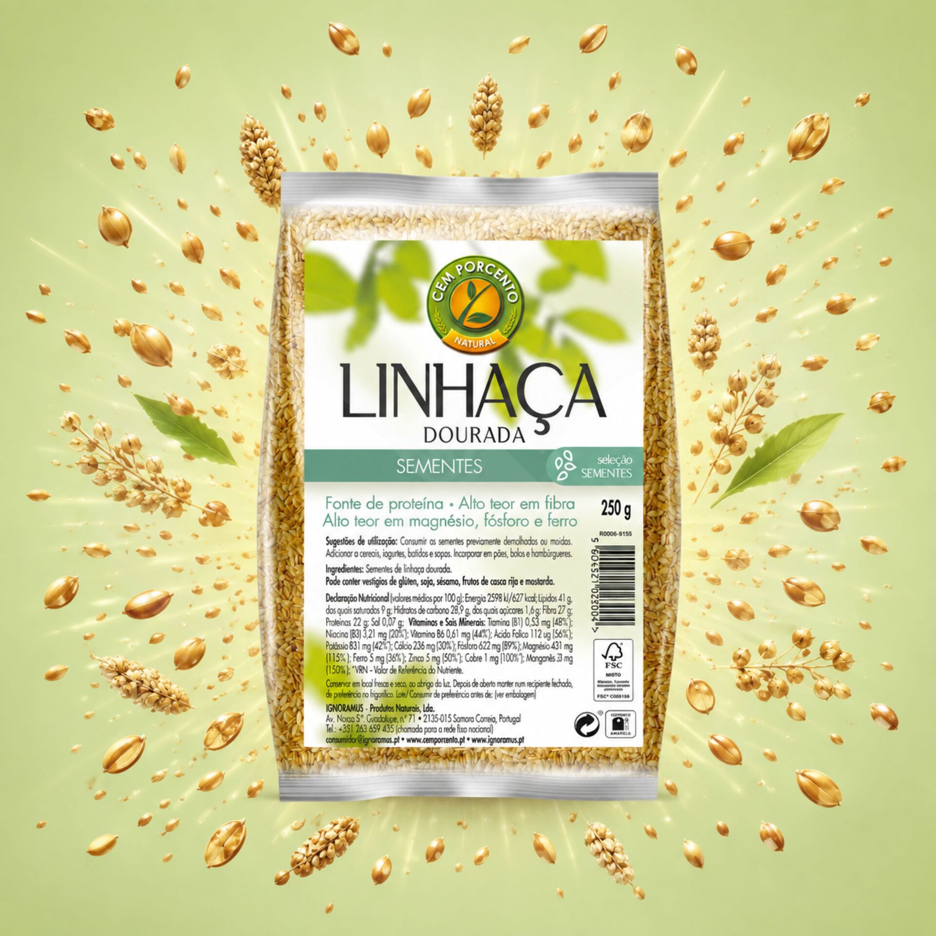 CEM POR CENTO® Graines de Lin 250gr