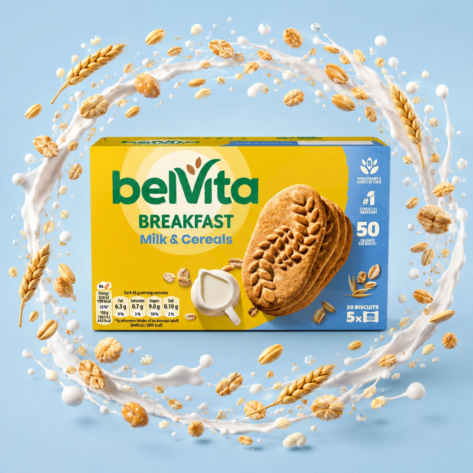BELVITAŽ Breakfast Milk & Cereals 5x4 pcs.