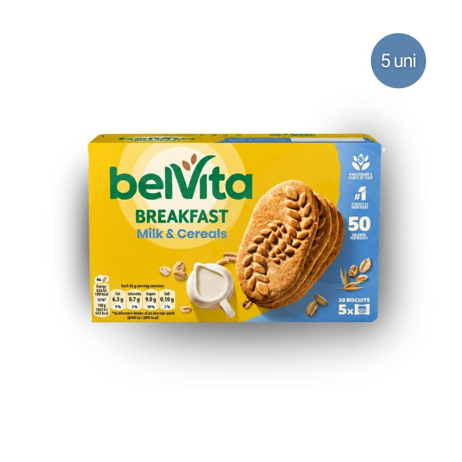 BELVITAŽ Breakfast Milk & Cereals 5x4 pcs.