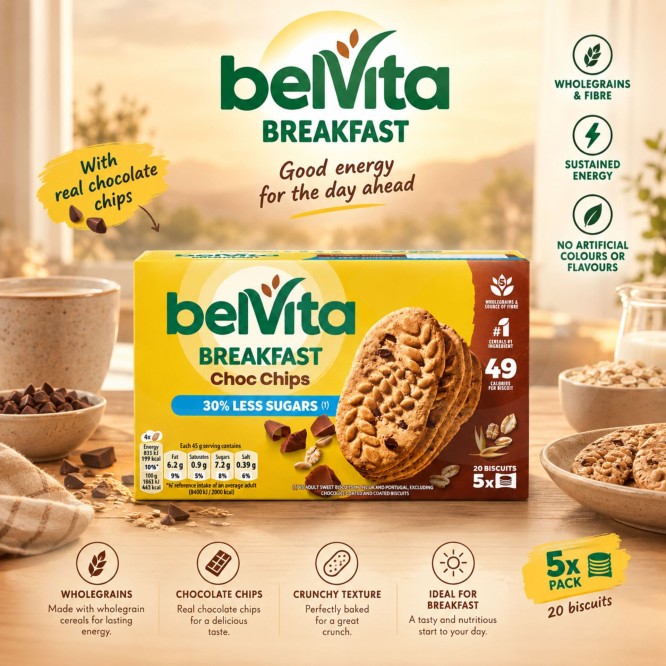 BELVITA® Breakfast Choc Chips 5x4 uni.