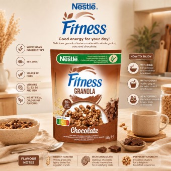 NESTLÉ® Fitness Granola Chocolate 300gr