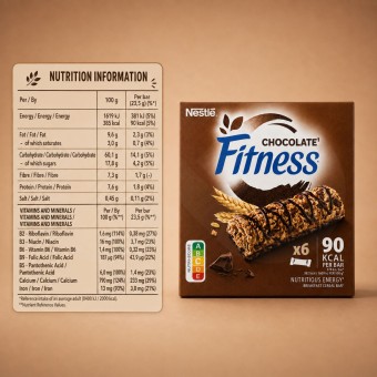 NESTLÉ® Fitness Barras de Cereais Chocolate 6x23,5gr