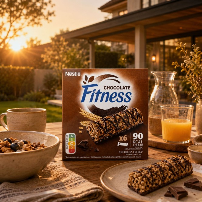 NESTLɮ Fitness Chocolate Cereal Bars 6x23,5gr