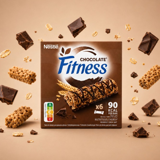 NESTLÉ® Fitness Barras de Cereais Chocolate 6x23,5gr
