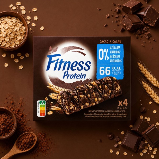 NESTLÉ® Fitness Cocoa Cereal Bars 4x20gr