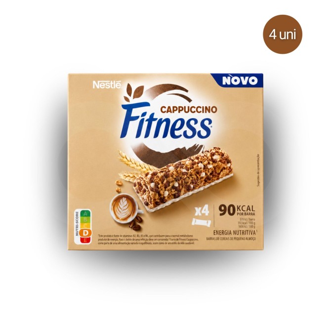 NESTLÉ® Fitness Cappuccino Cereal Bars 4x20gr