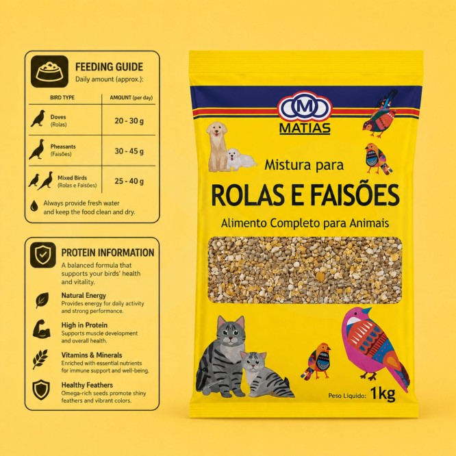 MATIAS� Futter f�r K�ken, Turteltauben und Fasane 1kg