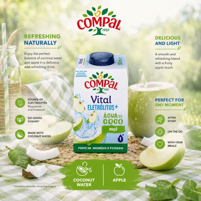 COMPAL� Vital �gua de Coco Ma�� 500ml