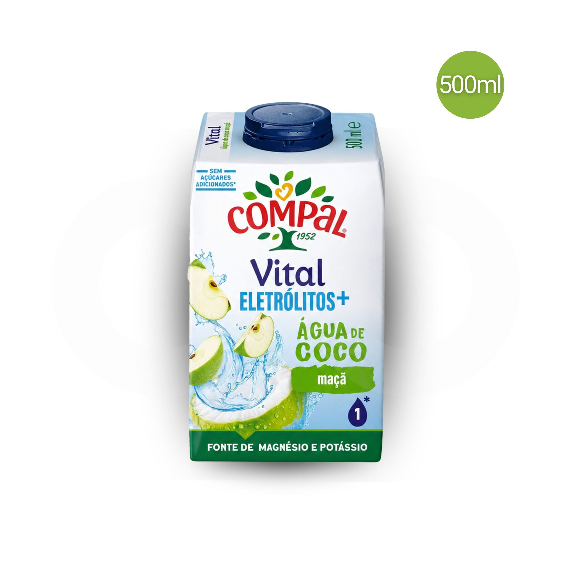 COMPAL® Vital Água de Coco Maçã 500ml