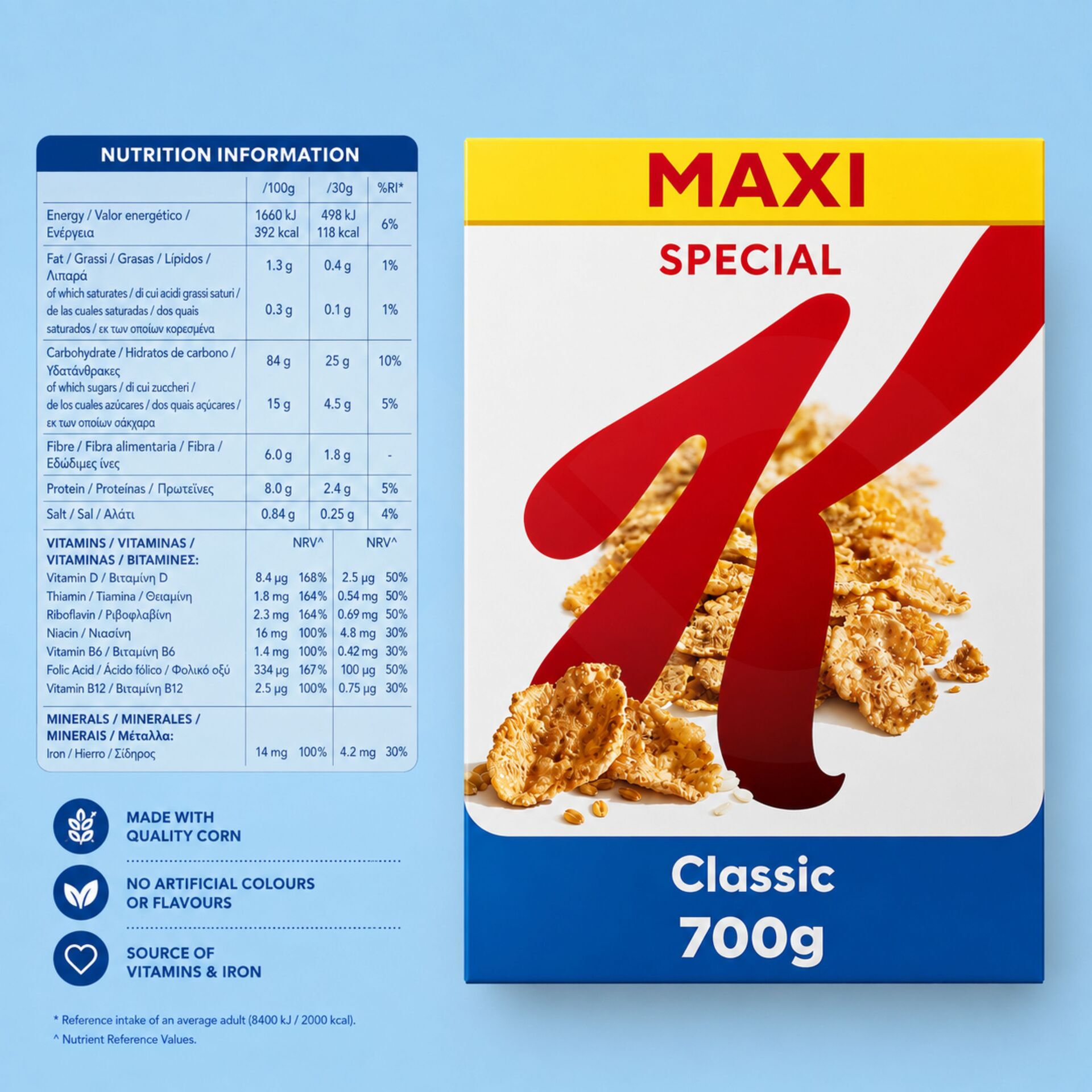 KELLOGGS® Cereais Flocos Original 700gr