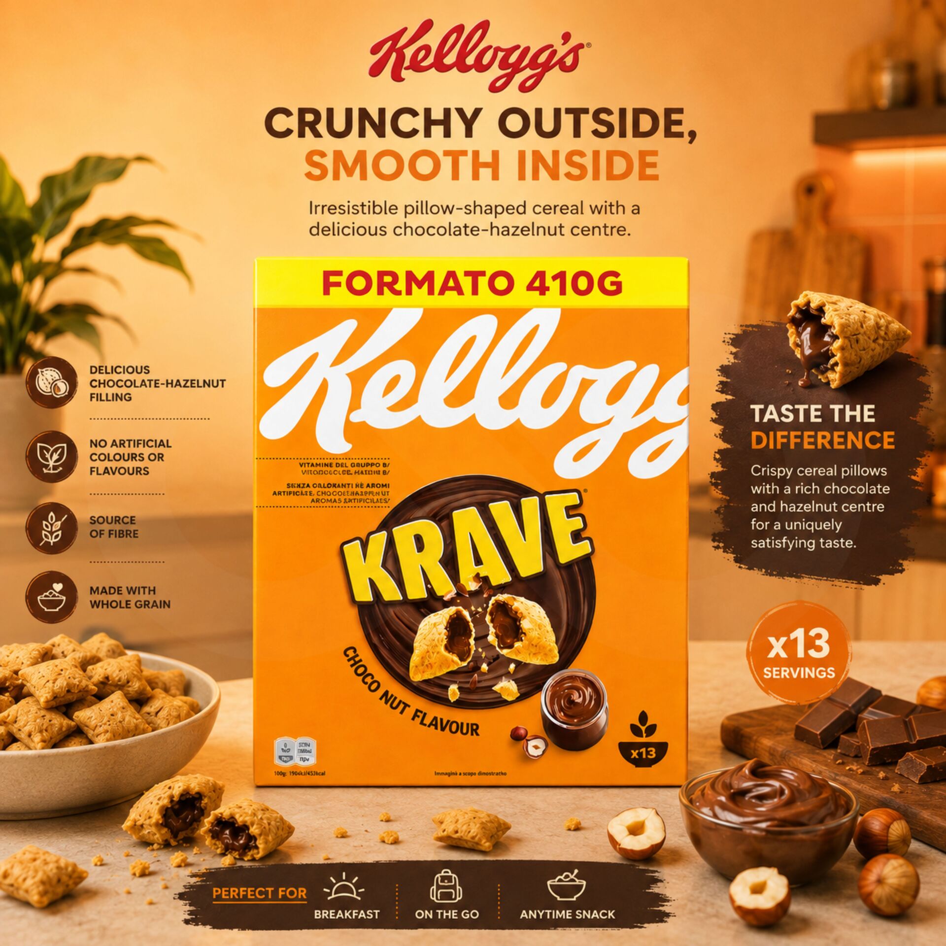 KELLOGGS® Krave Ontbijtgranen 410gr