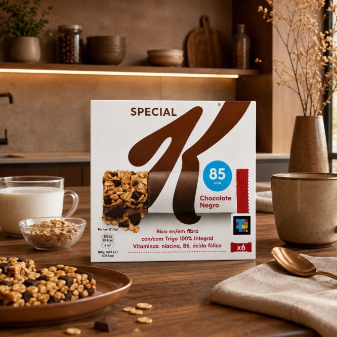 KELLOGGS® Barras de Cereais Chocolate 6x21,5gr