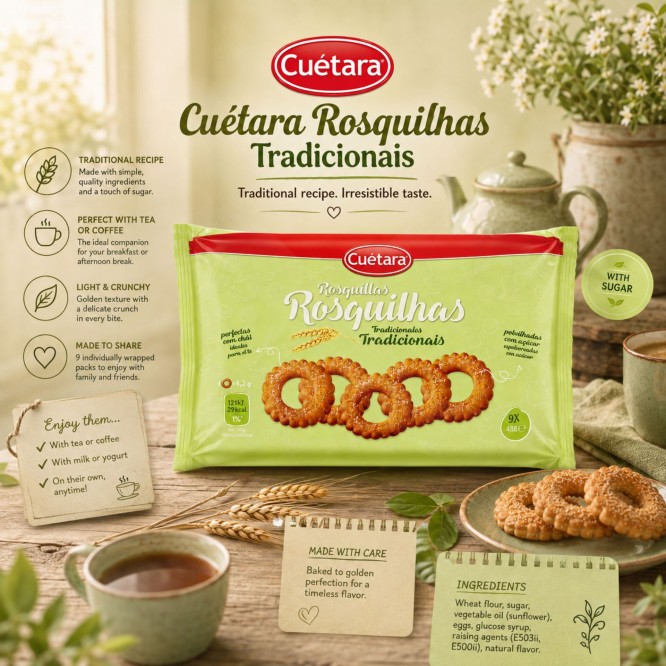 CUÉTARA® Biscotti Rosquilhas Tradizionali 300gr