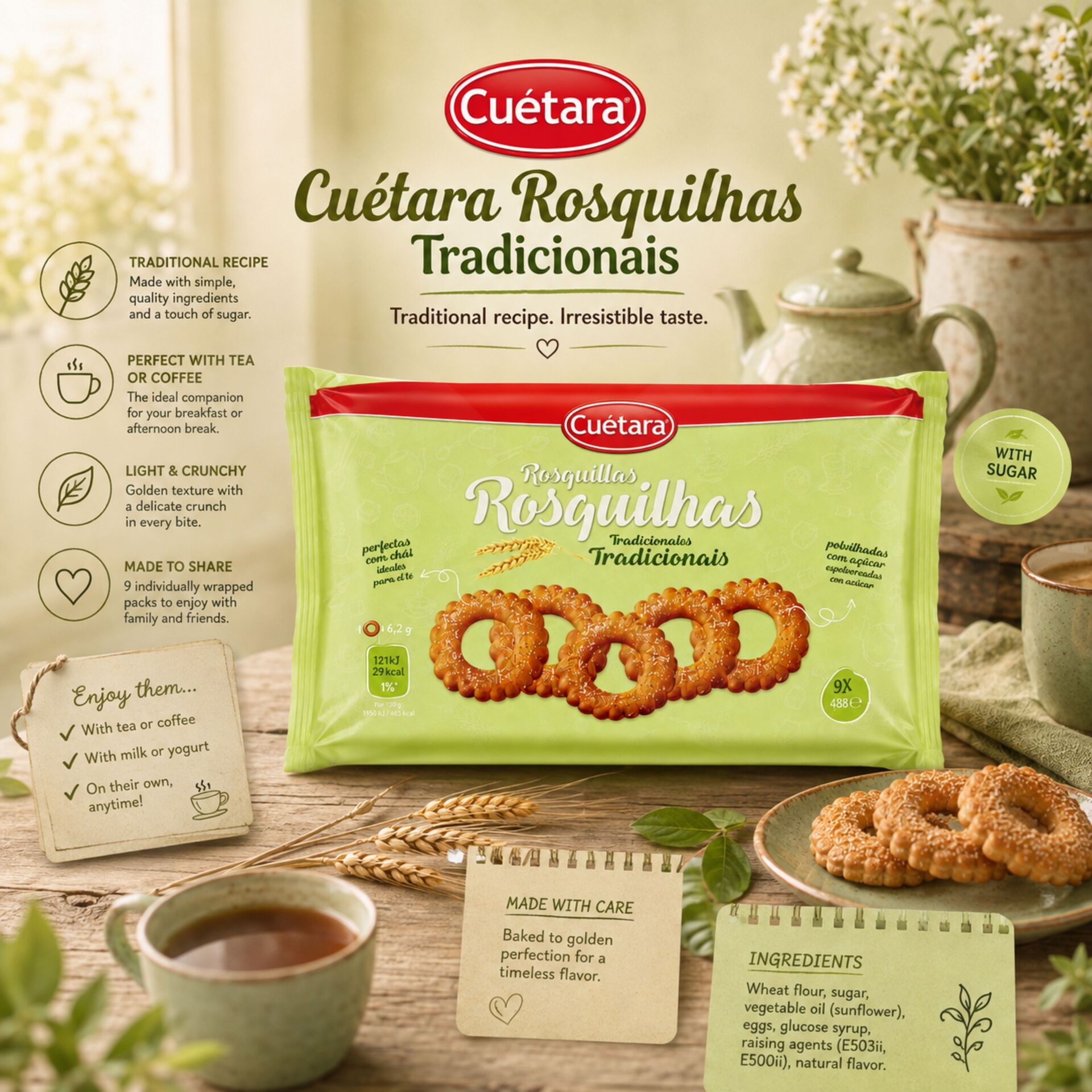 CUÉTARA® Biscotti Rosquilhas Tradizionali 300gr